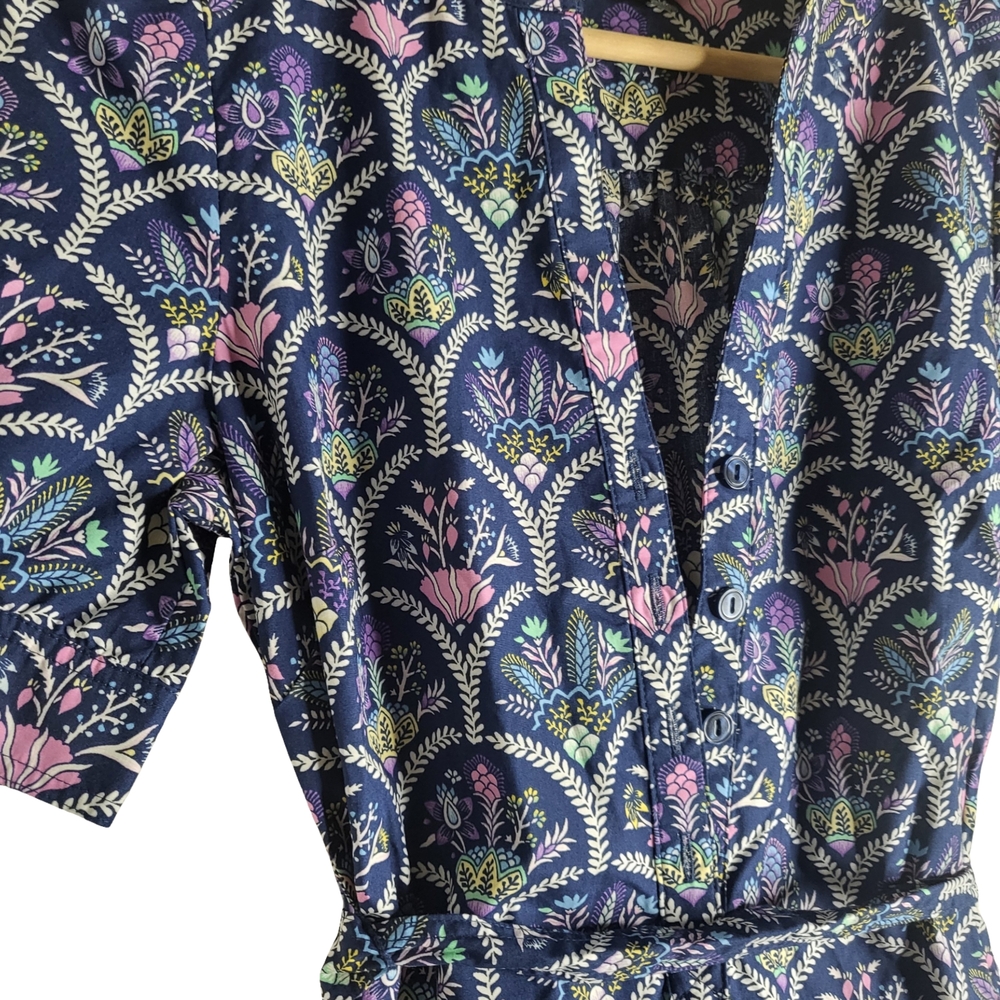 Talbots Navy Patterned Mini Dress - image 3